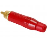 Amphenol ACPR-RED разъем RCA, кабельный, цвет красный.