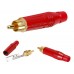 Amphenol ACPR-RED разъем RCA, кабельный, цвет красный.