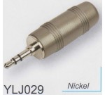 AMPERO YLJ029 1/8" STEREO NICKEL разъём mini-Jack, стерео, "папа", никелированные контакты.