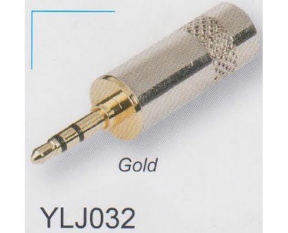 AMPERO YLJ032 1/8" STEREO GOLD разъём "mini-Jack" стерео, "папа", позолоченные контакты.