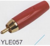 AMPERO YLE057 MRCA RED разъём RCA кабельный, цвет: красный.