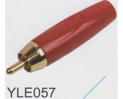 AMPERO YLE057 MRCA RED разъём RCA кабельный, цвет: красный.
