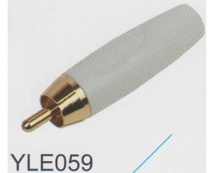 AMPERO YLE059 MRCA WHITE разъём RCA кабельный, цвет: белый.