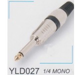 AMPERO YLD027 1/4" MONO разъём Jack кабельный, "папа", NEUTRIK TYPE.