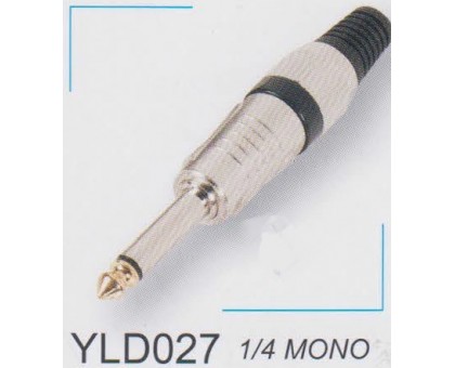 AMPERO YLD027 1/4" MONO разъём Jack кабельный, "папа", NEUTRIK TYPE.