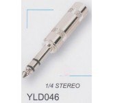 AMPERO YLD046 1/4" STEREO разъём Jack кабельный, "папа".