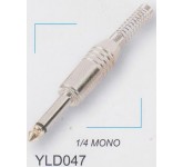 AMPERO YLD047 1/4" MONO разъём Jack кабельный, "папа".