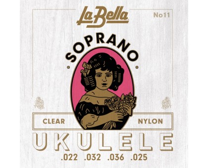 La Bella 11-SOPRANO комплект струн для укулеле сопрано, нейлон.
