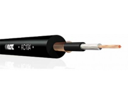 KLOTZ AC104SW инструментальный кабель, диаметр 6.1 мм., медная жила 7х0,20 мм., цвет черный.