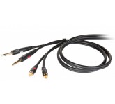 DIE HARD DHG535LU18 проф. аудио кабель, 2х 6.3 джек моно <-> 2х RCA (папа), длина 1.8 м