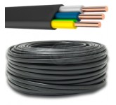 ВВГпнг(А)-LS 3*2,5 кабель электрический, плоский, черный, в бухте 100м, ТУ