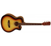 Elitaro E4010C SB гитара акустическая, размер 40". Цвет: санберст. Материал гитары: липа.