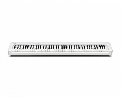 CASIO CDP-S110WE ультракомпактное цифровое пианино с возможностью автономной работы 88 клавиш Механика: усовершенствованная, 2 сенсора, 10 встроенных тембров с возможностью наложения. Звуковой процессор "Air Light" Полифония 64 ноты
