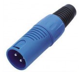 AMPERO GCA022/S3P XLRF разъём XLR кабельный "папа" синий