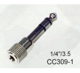 SOUNDKING CC309-1 переходник джек 3,5 мм. ст. "мама" - джек 1/4" ст. метал. корпус.