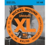 D`ADDARIO EXL110 NICKEL WOUND струны для электро-гитары Regular Light 10-46