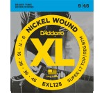 D`ADDARIO EXL125 струны для электрогитары, Super Light/Regular, никель, 9-46 0902E