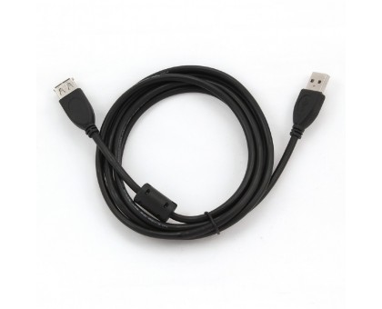 Gembird Pro кабель USB 2.0 AM-AF удлинитель 1.8м, ферритовые кольца [CCF-USB2-AMAF-6] 10898
