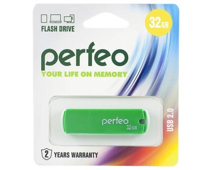 Perfeo USB Flash 8Gb C05 Green накопитель 41451