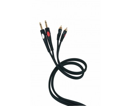 DieHARD DH535LU3 аудио кабель, стерео, 2х джек <-> 2х RCA, длина 3 м 88417, DieHARD DH535LU3 аудио к