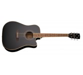 Cort AD880CE-BK Standard Series Электро-акустическая гитара, с вырезом, черная