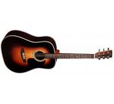 Sigma DR-1ST-SB гитара акустическая, верхняя дека: массив ситхинской ели, задняя дека и обечайки: индийский палисандр, гриф: махагон, накладка: палисандр, цвет: санбест